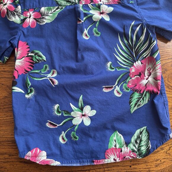 Vans Boys Shirt Youth 7/XL Black Colorful Tropical Hawaiian Beach Casual Cruise - Picture 10 of 13